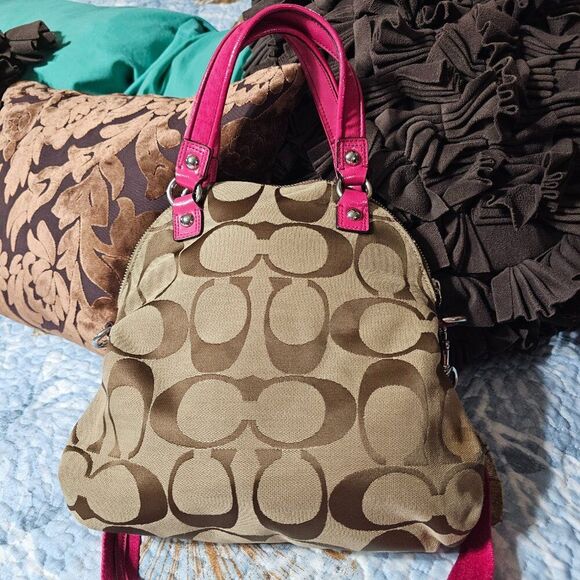 Vintage Coach y2k Poppy Daisy Satchel Purse with Crossbody Strap Bag - Picture 8 of 12